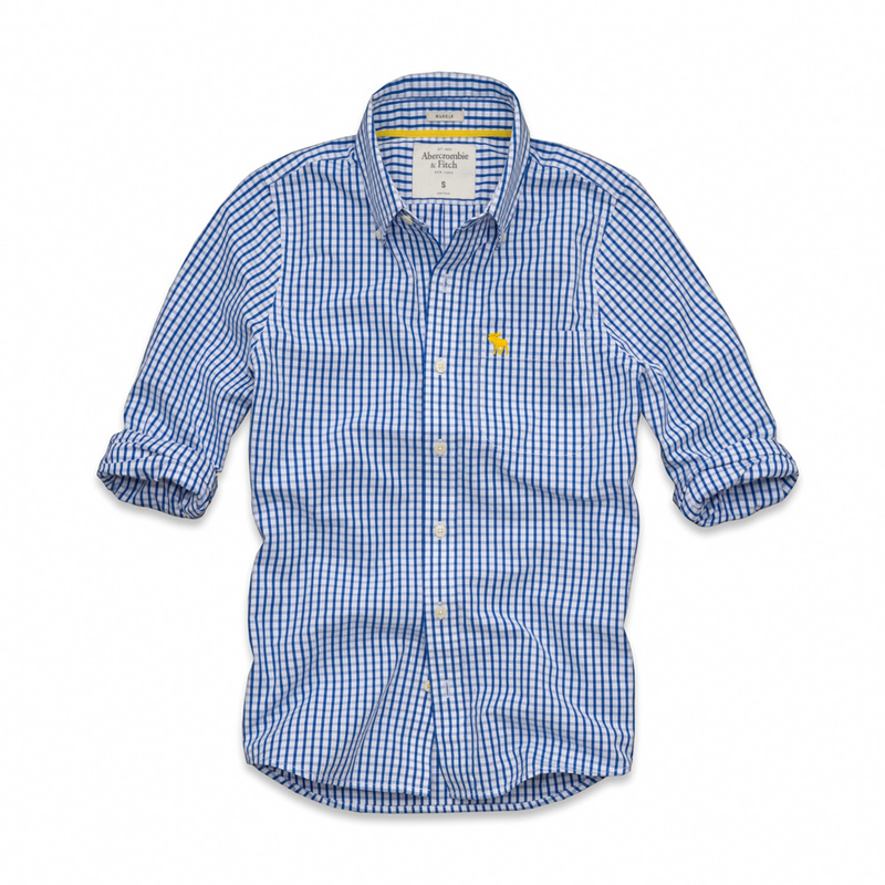 Abercrombie Fitch Hombres Necesidad Algodón Camisa AF6893